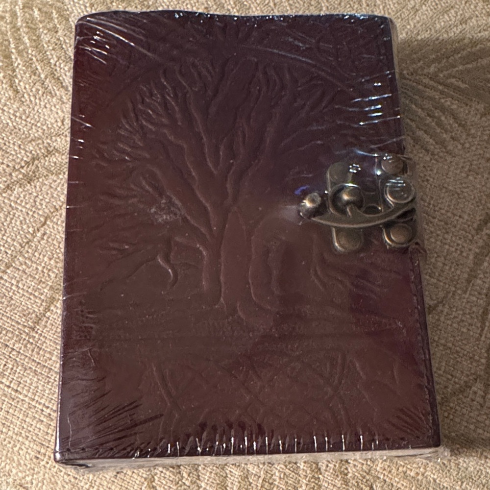 Embossed Leather Tree of Life Journal